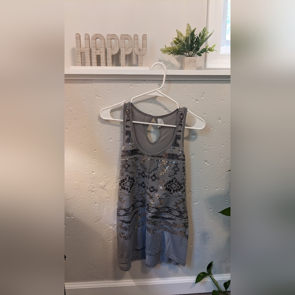 Vanity Grey and Silver Tank